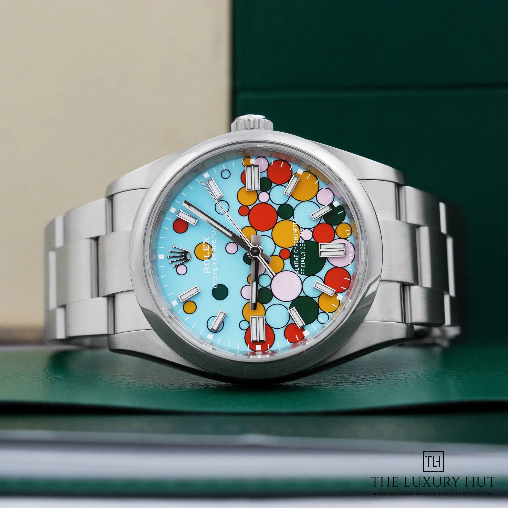 2026 10 48e4fd16 8d8f 48ee 807b 49d5bb4559edRolex Oyster Perpetual Turquoise Blue Celebration Dial 53358 c jpg webp