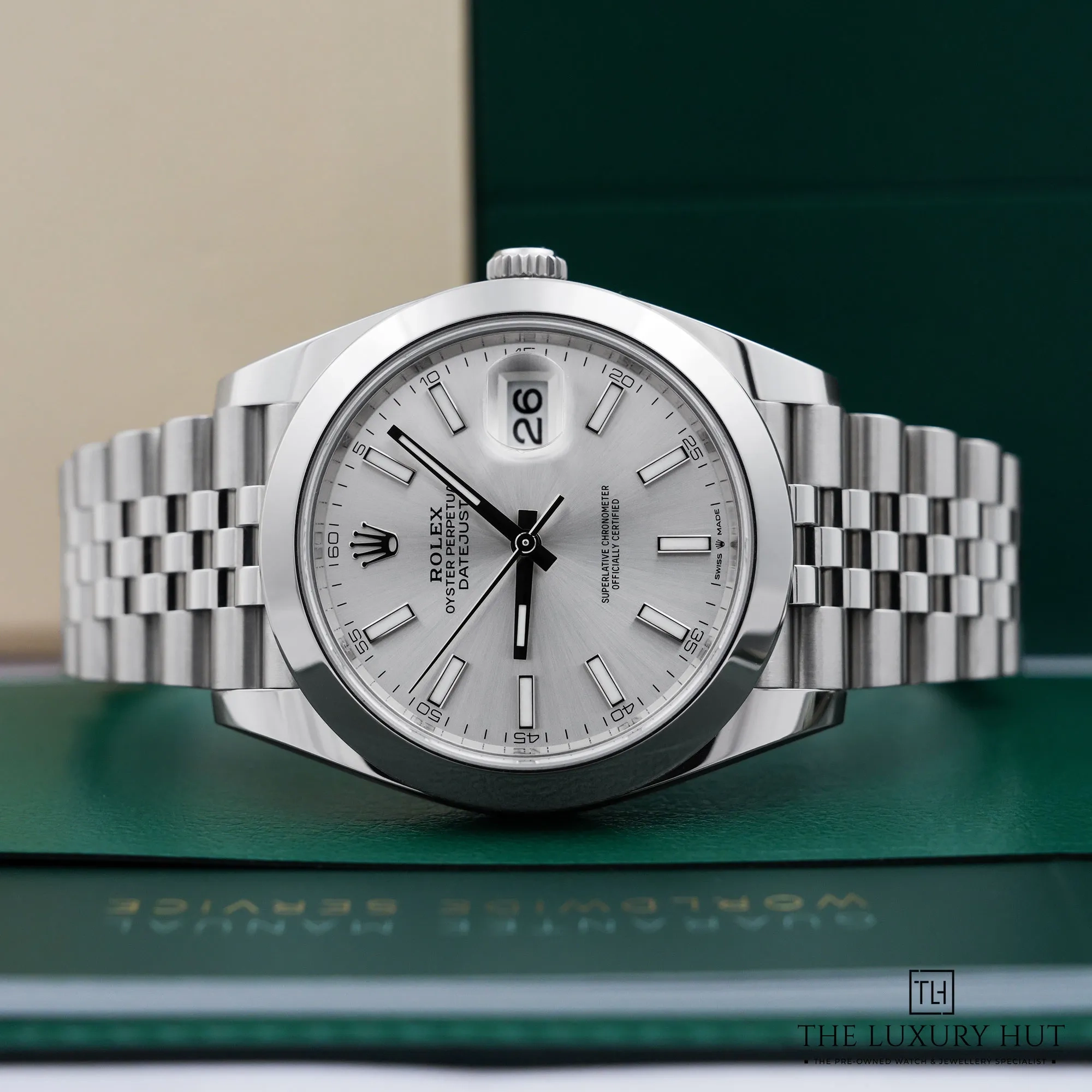 2026 10 596396ae a559 4c55 ae87 c2f3b436d310Rolex Datejust Steel 41mm Silver Baton Dial LB1066 c jpg webp