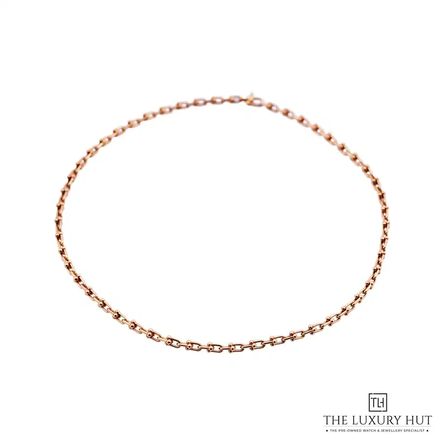 Tiffany Co HardWear Micro Link 18ct Rose Gold Necklace