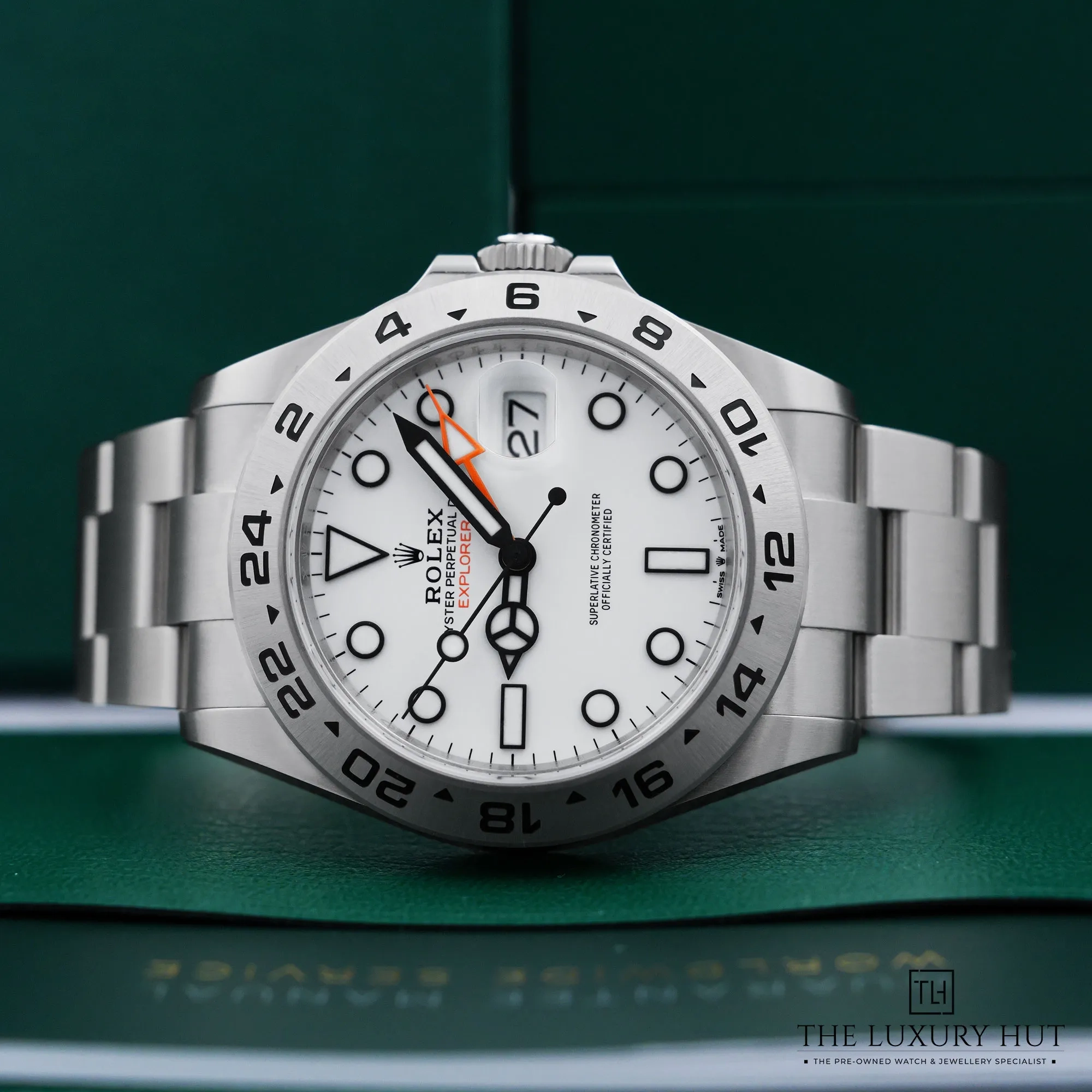 2026 10 6b677e1e 0483 46ee 8d59 9d1962da6c14Rolex Explorer II Steel 42mm White Dial LB1085 c jpg webp