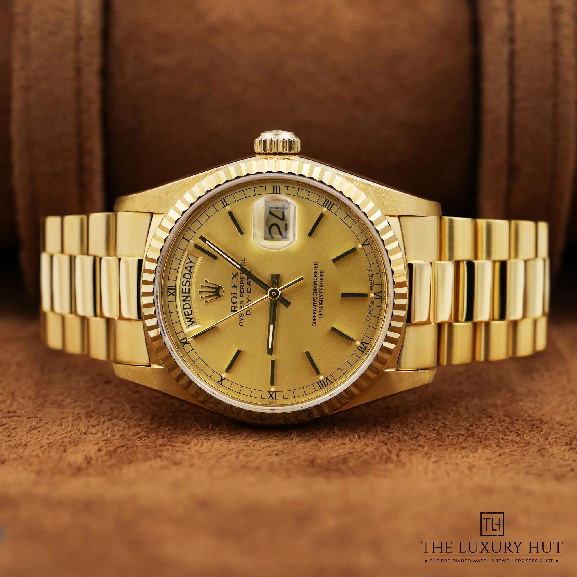 2026 10 71642bbf a082 40e6 b8d9 f8e2e3806f48Rolex Day Date 36 Gold Champagne Dial 53475 c jpg webp