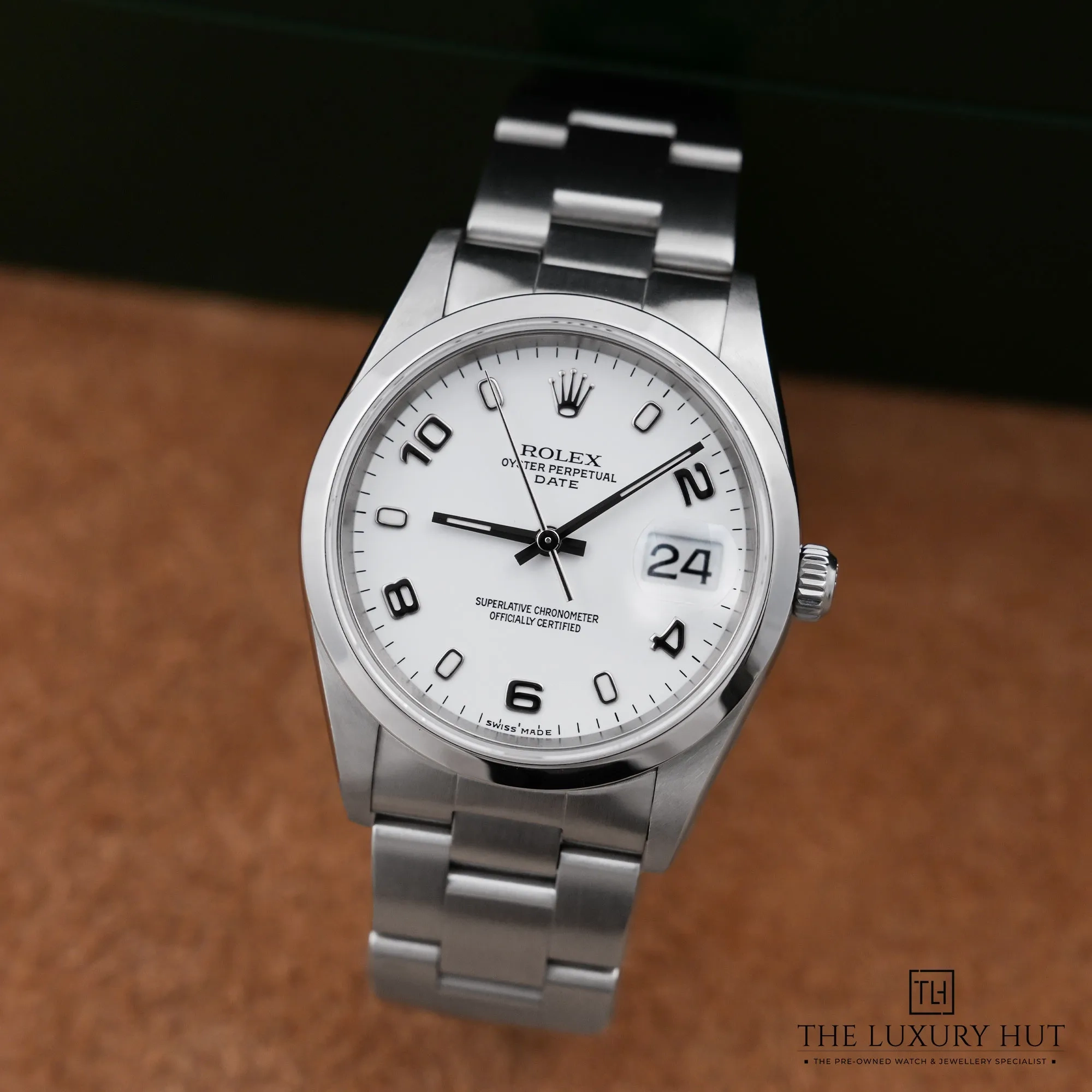 2026 10 74747260 7549 47d6 bdb9 830c4abc15d6Rolex Oyster Perpetual Date Steel 34mm White Dial LB1007 b jpg webp