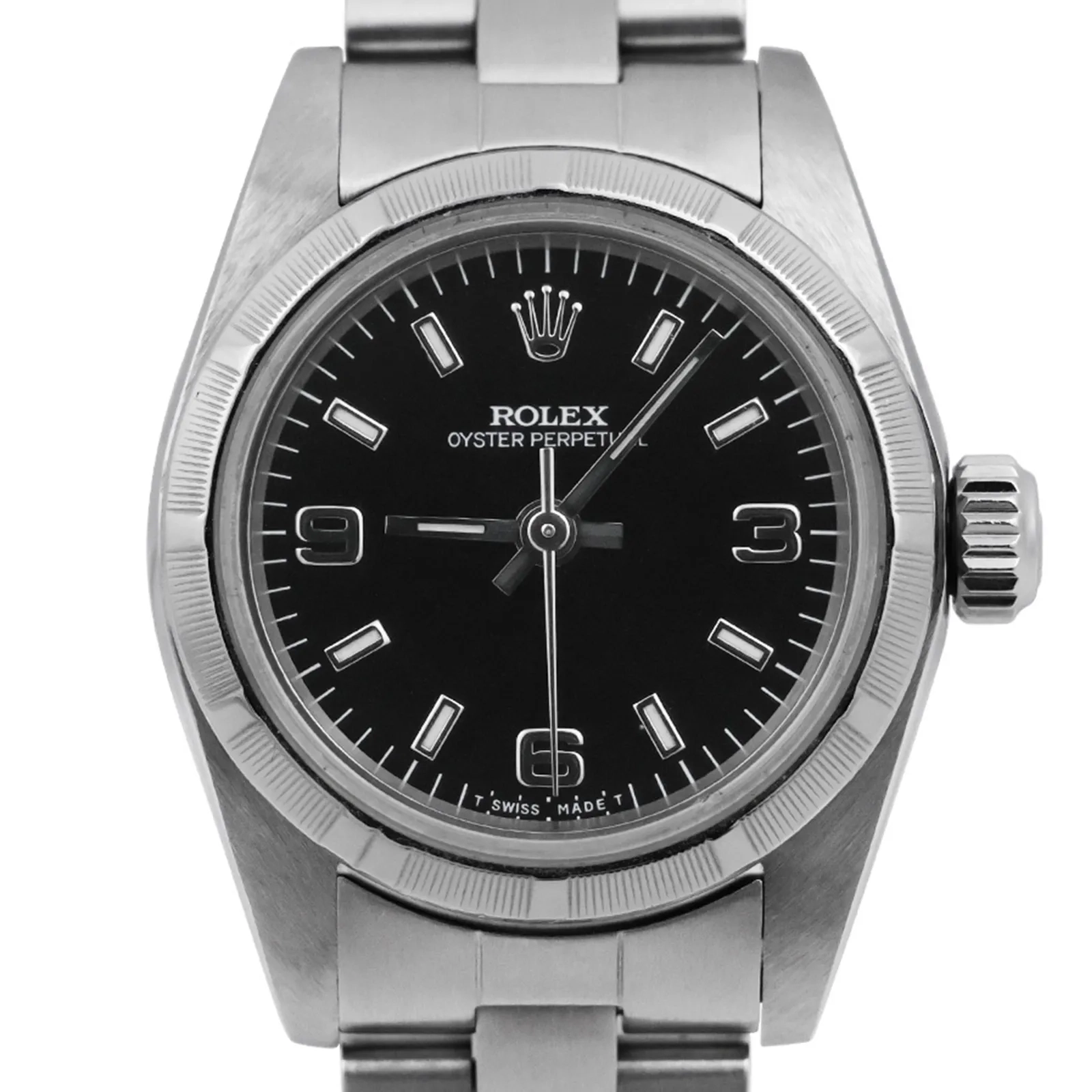 2026 10 7b337dae f8ad 40bc 8fd5 ebea507a0a55Rolex Lady Oyster Perpetual Steel 26mm Black 53468 cr jpg webp
