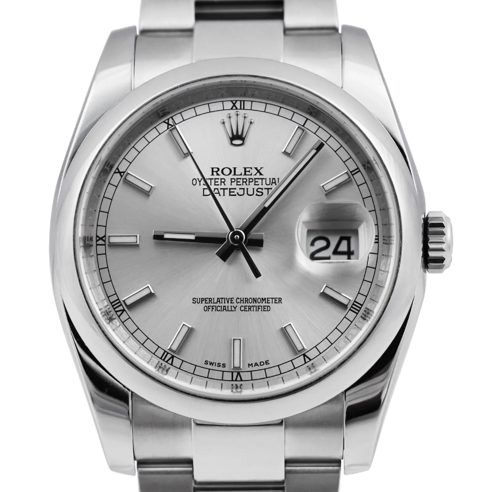 2026 10 91dfbc92 81e6 47b8 bdc4 d99168115ad5Rolex Datejust 36 Stainless Steel Silver Baton 53440 cr jpg webp