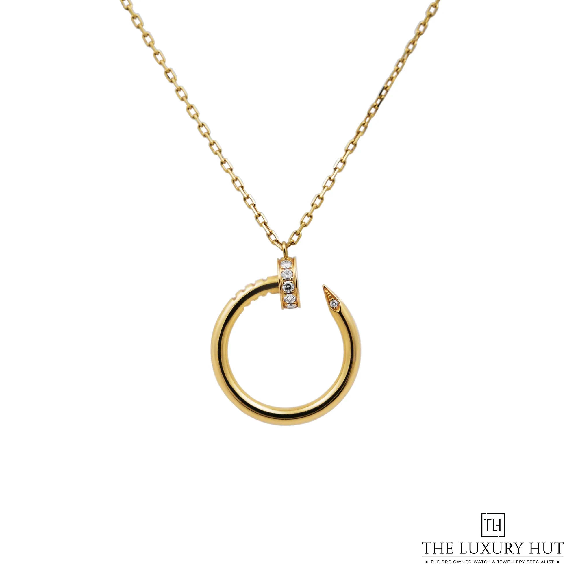 2026 10 91f8f537 fdc5 4b07 ab2f 87498987e659Cartier Yellow Gold Juste Un Clou Diamond Pendant 53569 a jpg webp