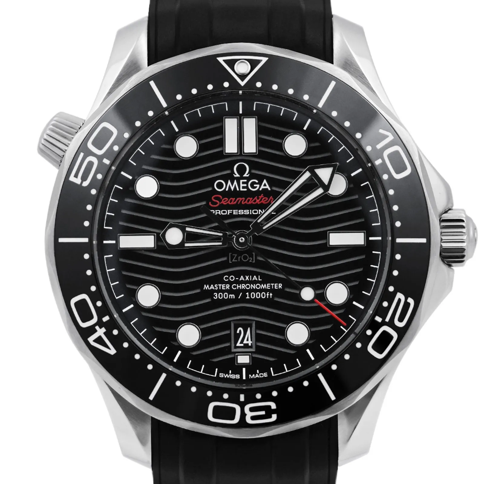 2026 10 b4bf33a4 4da2 42fd 82f1 1f55ec906fc2Omega Seamaster Diver Steel 42mm Black Wave Dial 53372 cr jpg webp