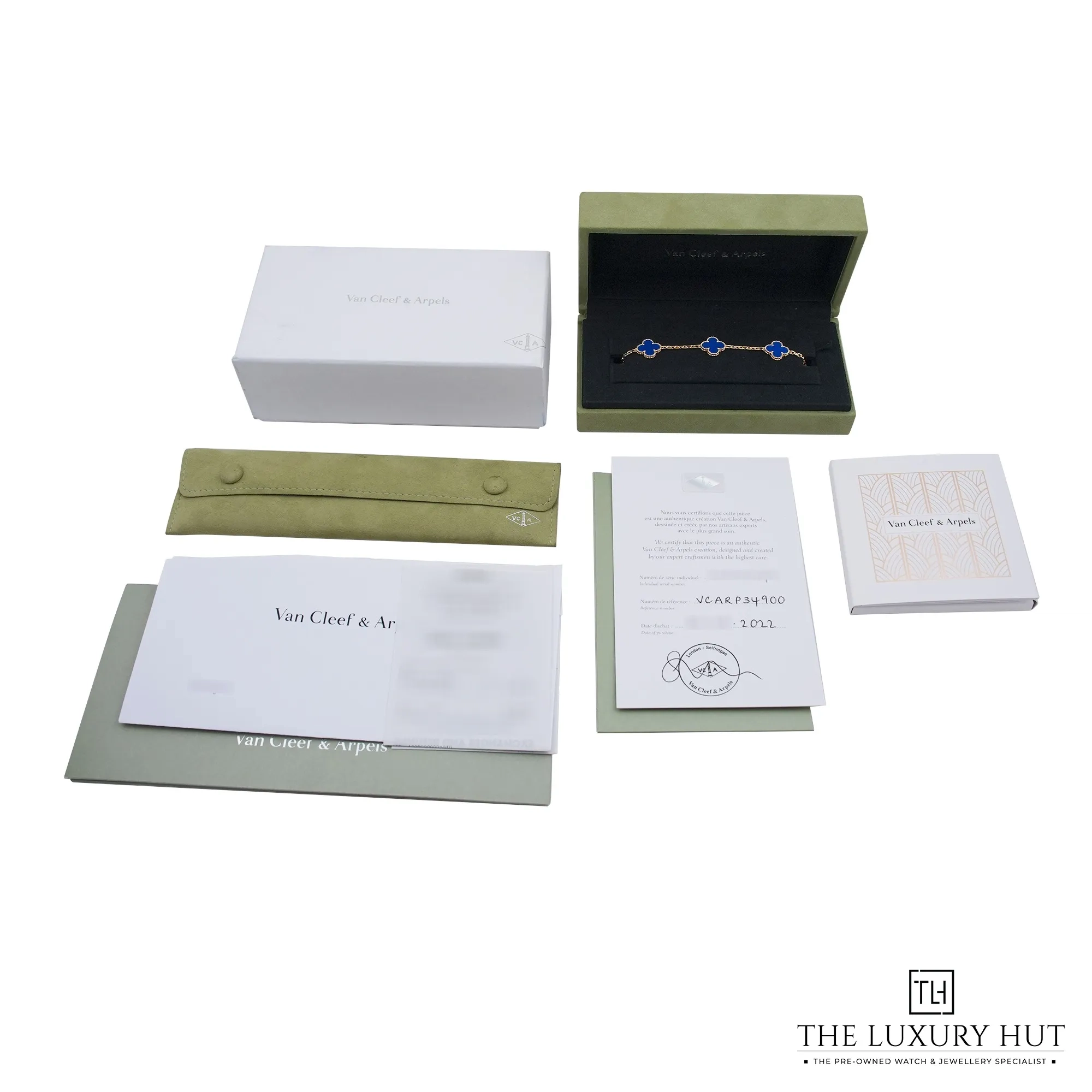 2026 10 ceb6e659 a3d4 40d2 9473 9bf8a0ef9817Van Cleef Arpels Vintage Alhambra Gold Blue Agate Bracelet 53445 ee jpg webp