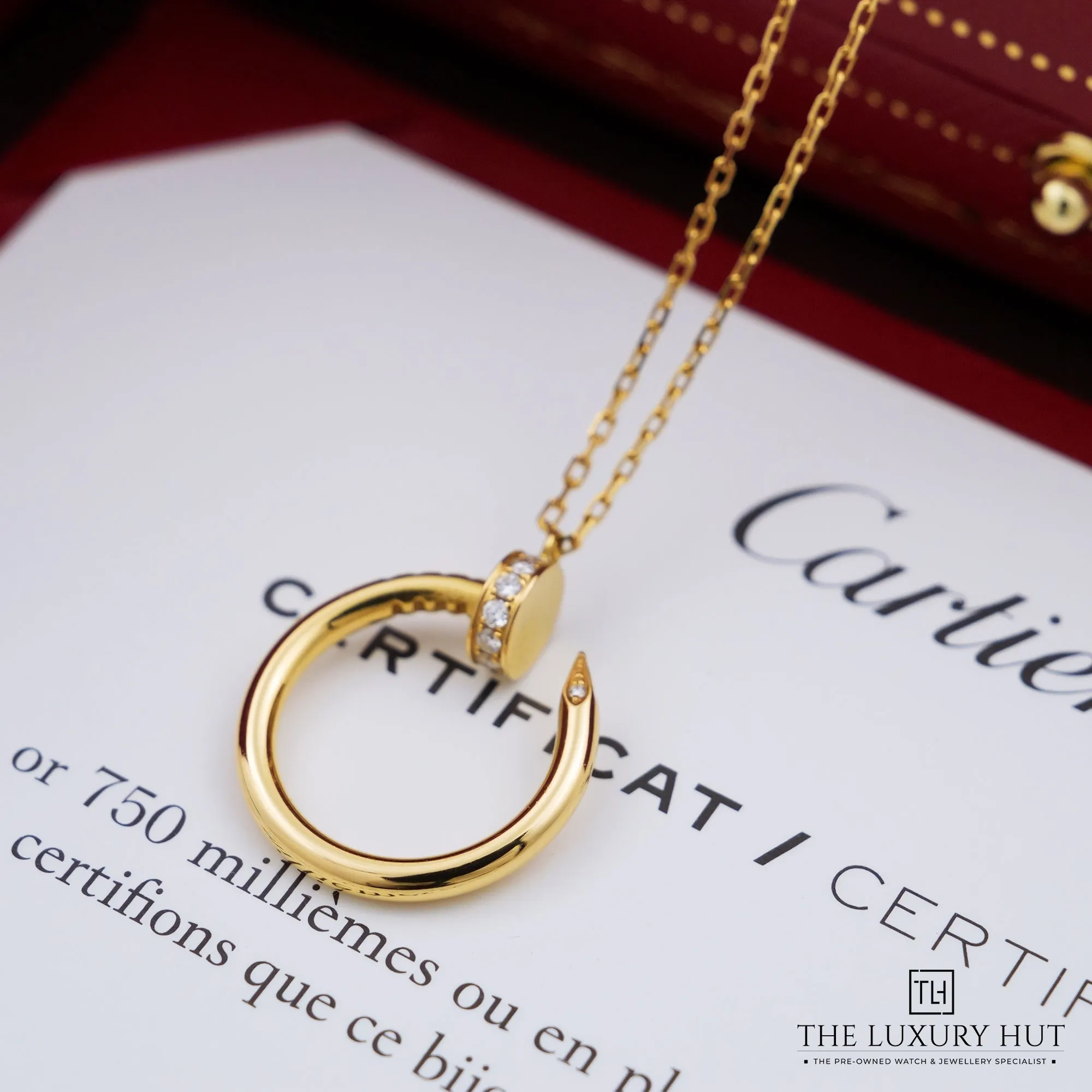 2026 10 f8aeb2e3 b422 4b2c 9957 58012dd11e70Cartier Yellow Gold Juste Un Clou Diamond Pendant 53569 b jpg webp