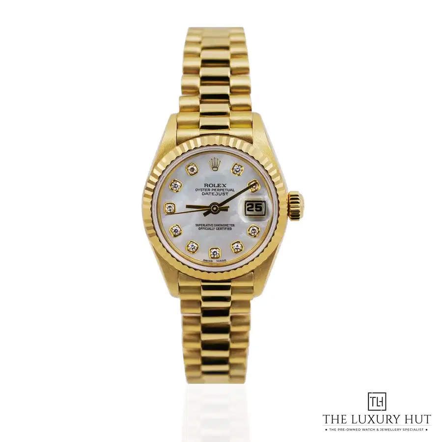 Rolex Lady Datejust 26mm Gold MOP Diamond Dial 69178