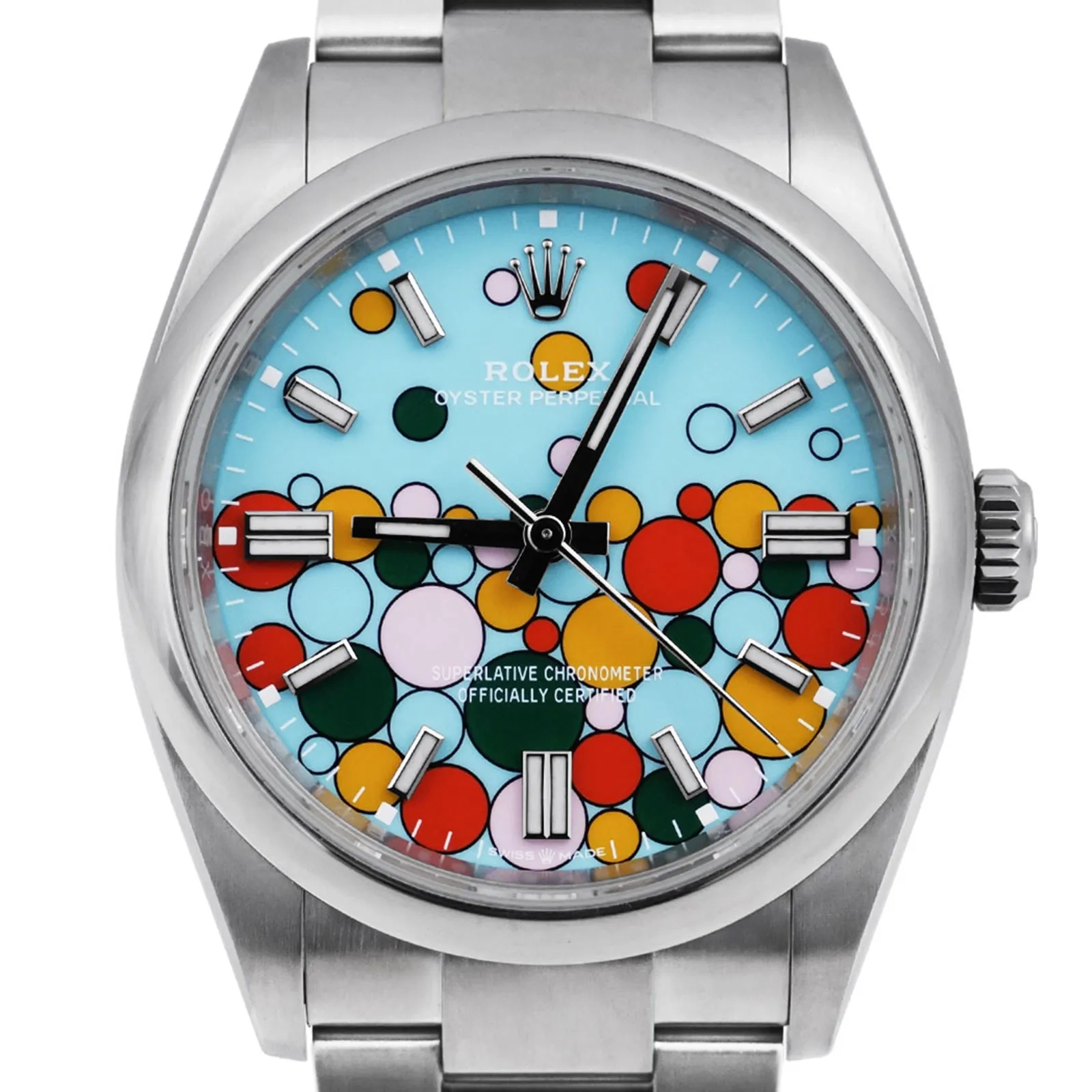 2026 10 fee1aa46 7e4d 4cfe 85ed cfa19e1f3ce5Rolex Oyster Perpetual Turquoise Blue Celebration Dial 53358 cr jpg webp