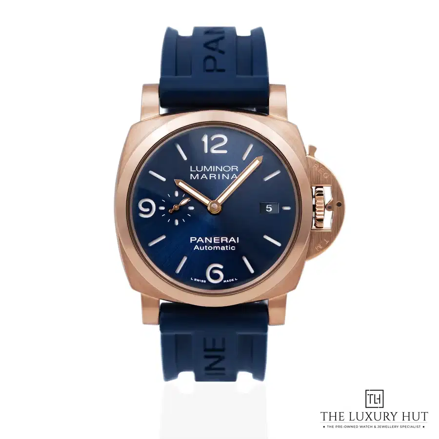 Panerai Luminor Marina Goldtech Rose Gold 44 Blue PAM01112