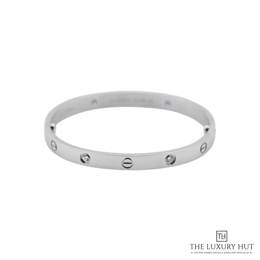 Cartier 18ct White Gold Diamonds Love Bracelet Classic