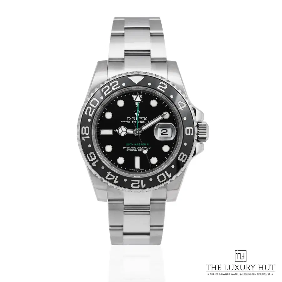 Rolex GMT Master II Steel 40mm Black Dial Ref 116710LN