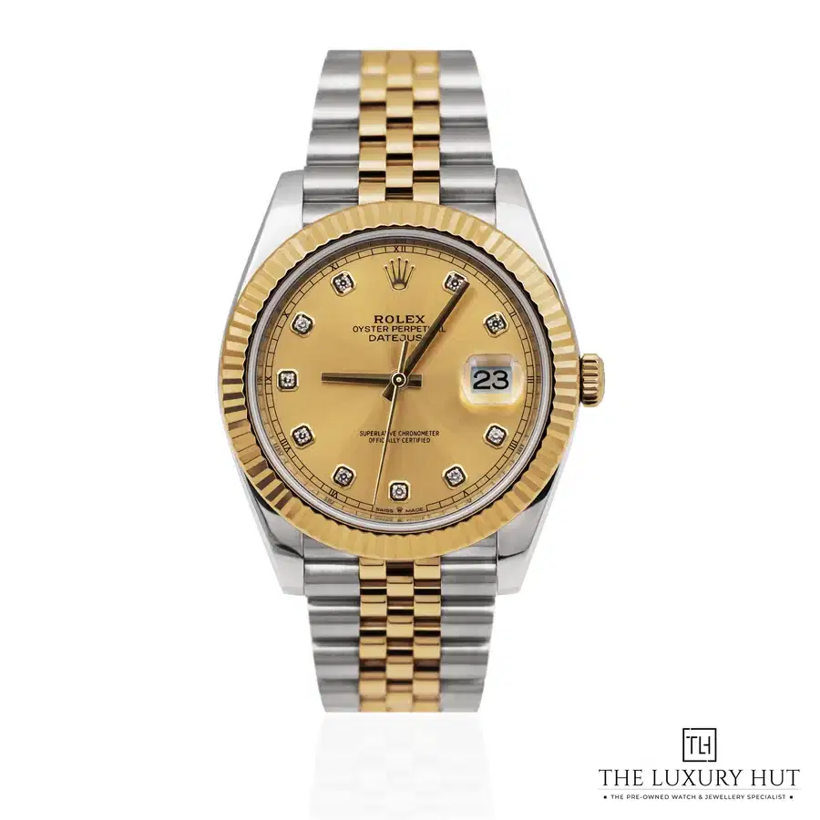 Rolex Datejust 41 Bi Metal Champagne Diamond Ref 126333