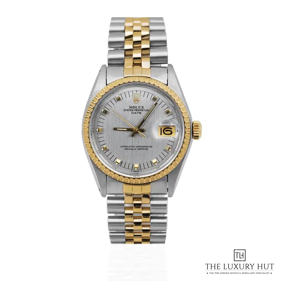 Vintage Rolex Oyster Perpetual Date Steel Gold Grey 1505