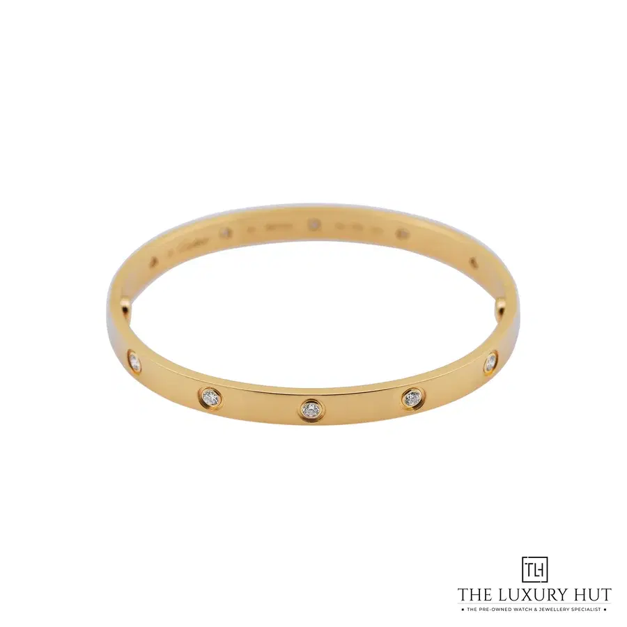 Cartier Yellow Gold 10 Diamonds Love Bracelet