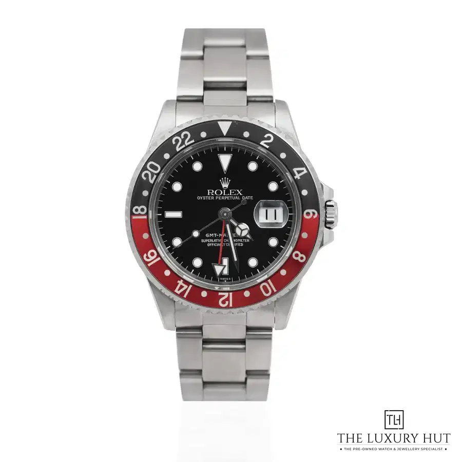 Rolex GMT Master II Coke 40mm Steel Black Dial 16710