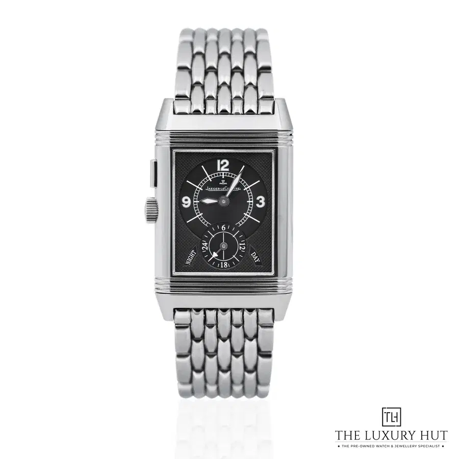 Jaeger LeCoultre Reverso Duo Day Night Silver Black Arabic