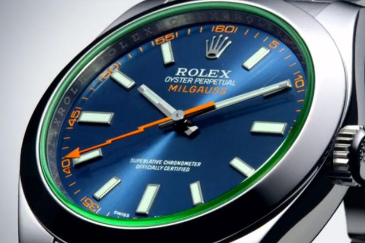 rolex milgauss green