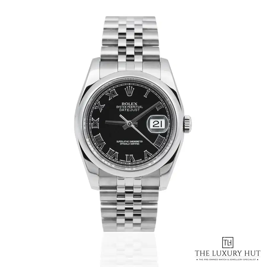 Rolex Datejust 36 Steel Black Dial Ref 116200