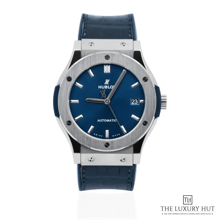 Hublot Classic Fusion Titanium 45 Blue Baton 511 NX 7170 LR