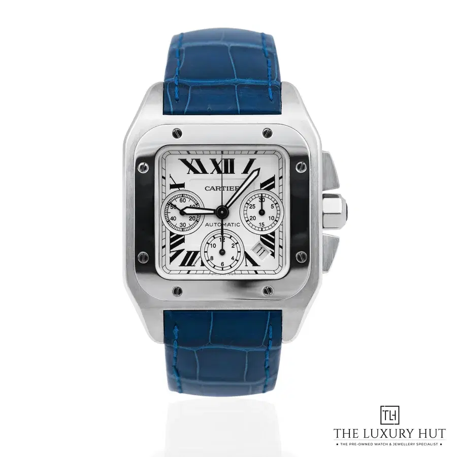 Cartier Santos 100 XL Steel 41mm White Roma 2740